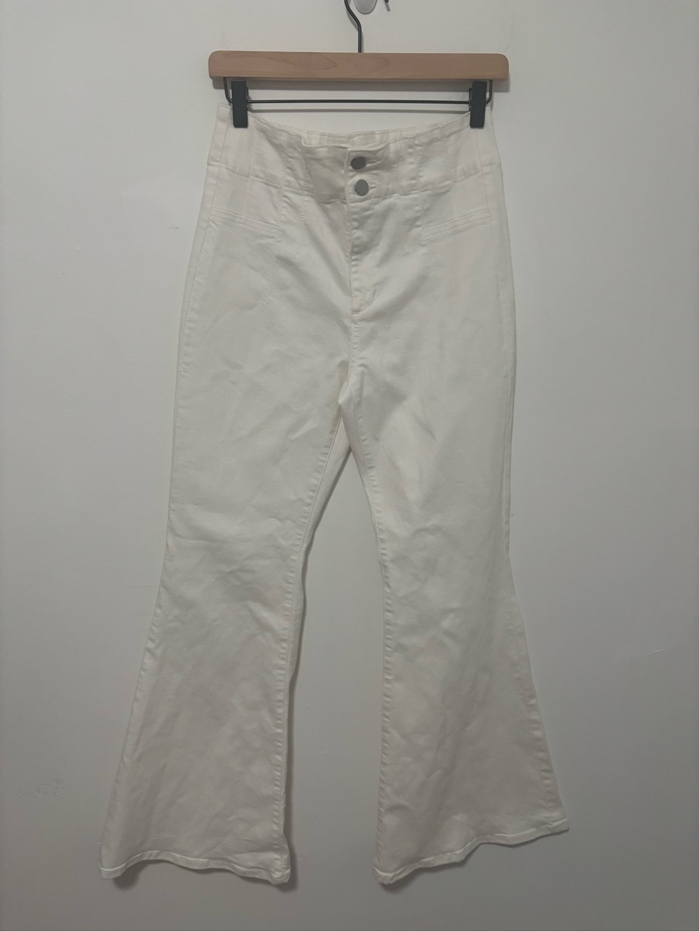 Altar'd State white flare high waisted Jeans